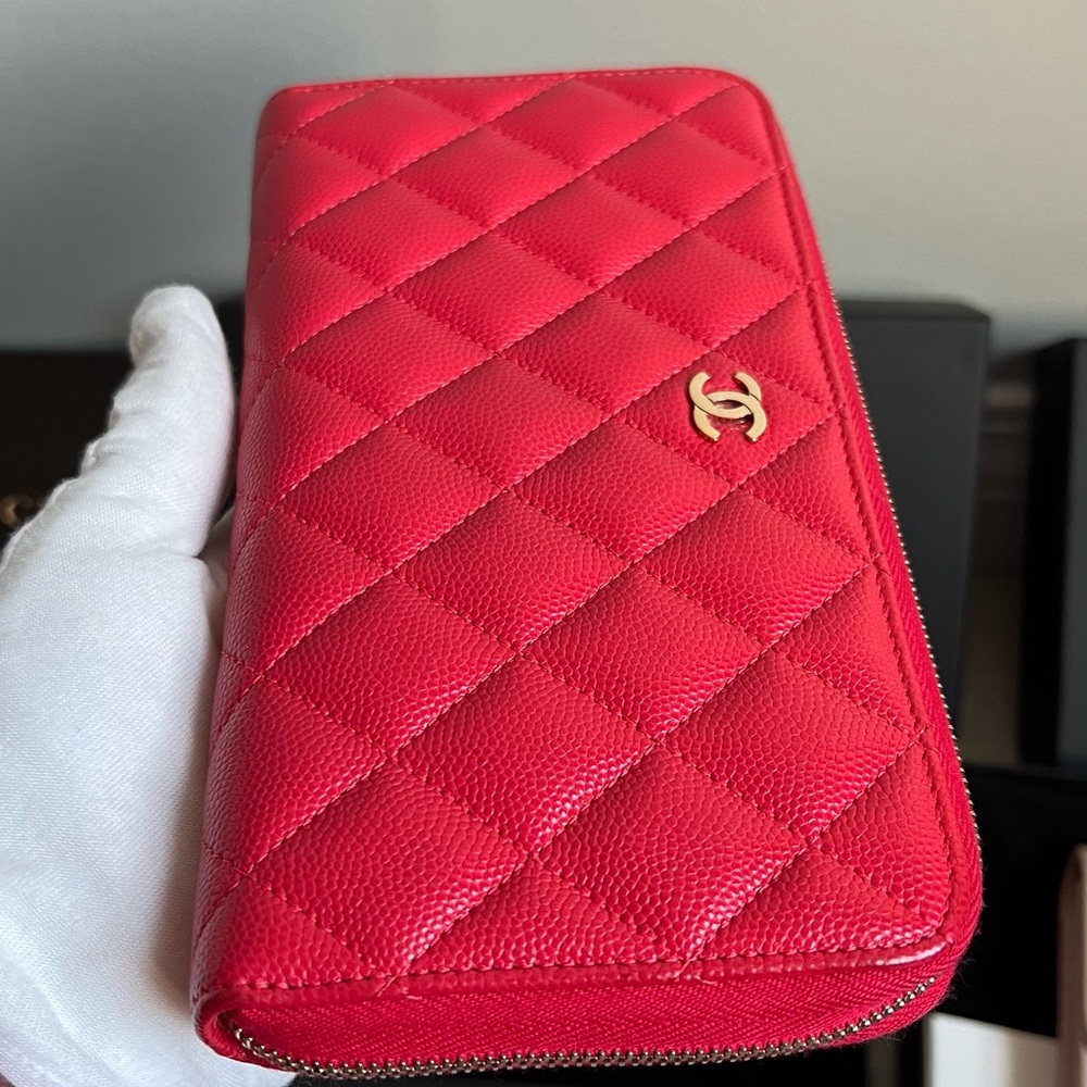 Authentic Chanel Classic caviar zippy long wallet - Picture 6 of 16